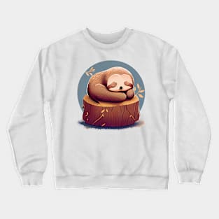 The relaxing sloth Crewneck Sweatshirt